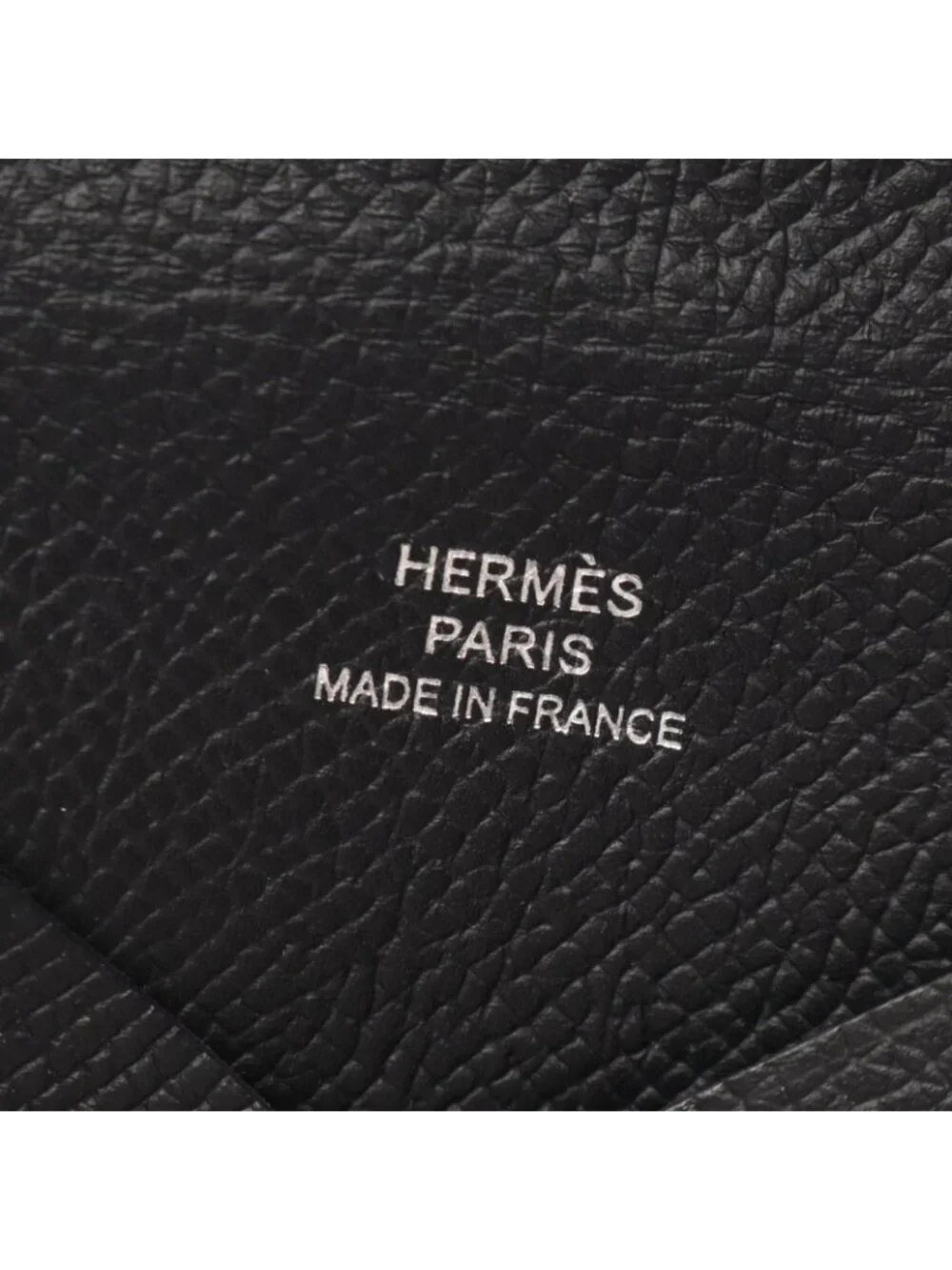 Hermes Coin Case Calvi Black Leather